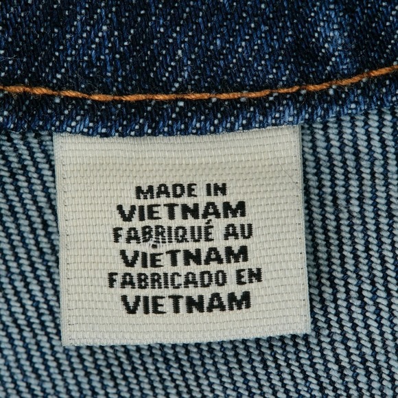 Levi's Mens Trucker Jacket Dark Wash Denim Blue XXL Jean Coat - Picture 12 of 16